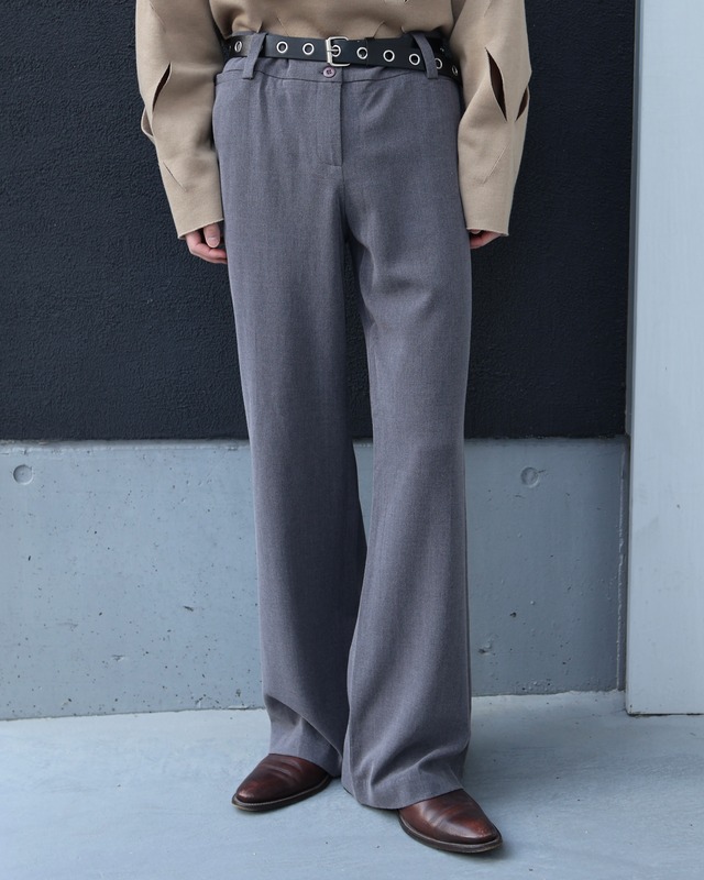 wide straight slacks
