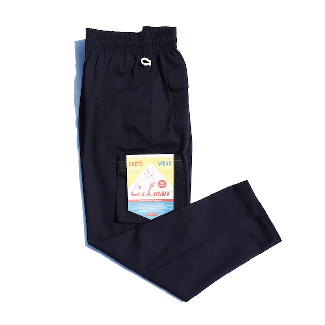 COOKMAN (クックマン) Chef Cargo Pants Ripstop (シェフカーゴパンツ リップストップ) ブラック 231-01843