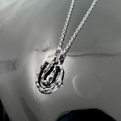 OPEN HORSESHOE #1 with GODSIZE® I.D. TAG NECKLACE / オープンホースシュー#1ゴッドサイズ® I.D.タグネックレス