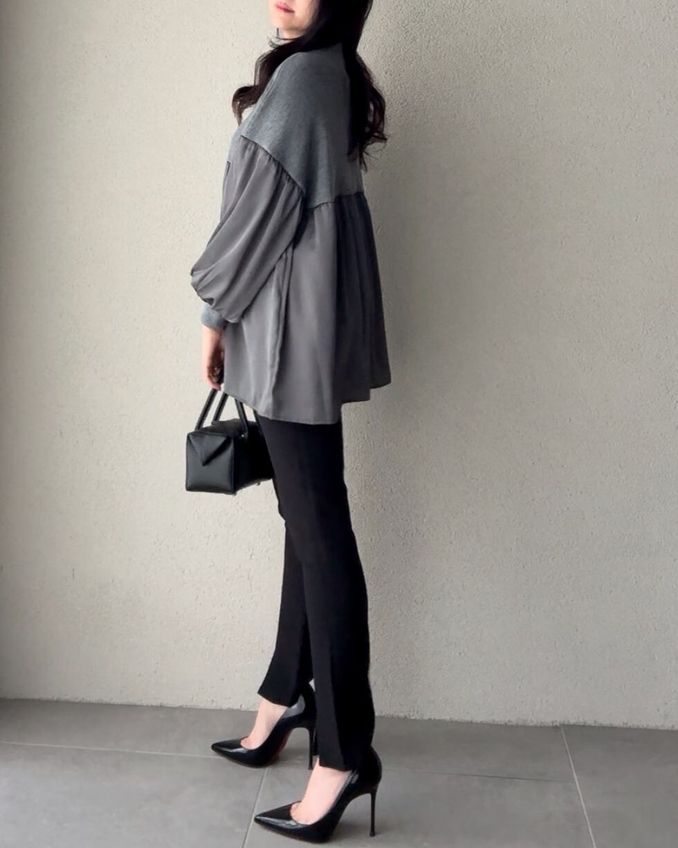 【完売品】レイヤードプルオーバー CULLNI（クルニ）の「21-AW-036 ラウンドレイヤードプルオーバー（T