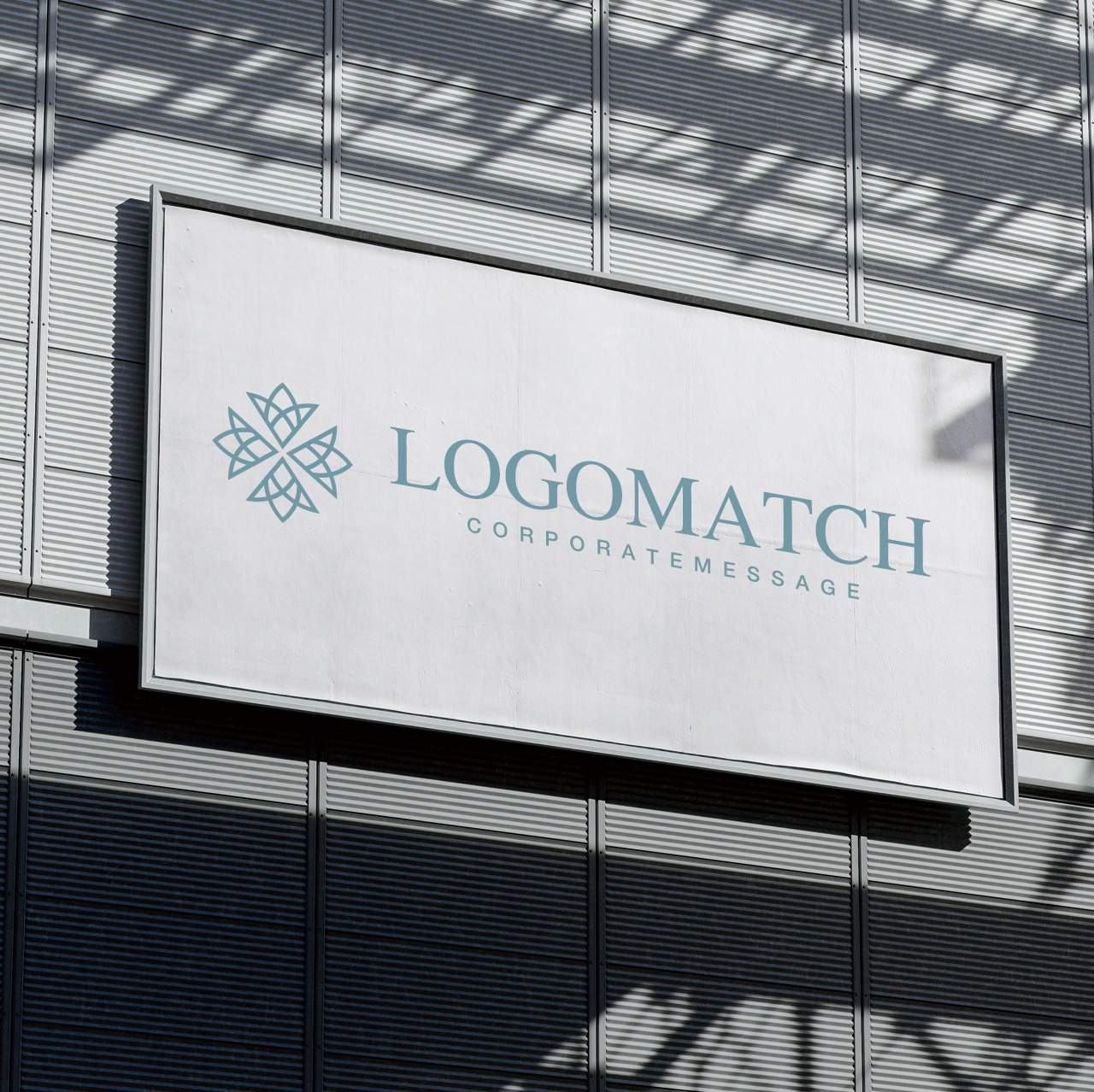 広がりと調和の花のロゴ