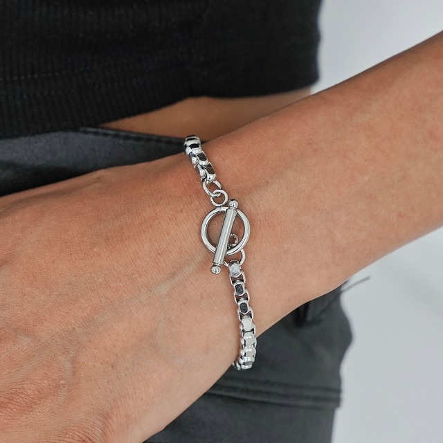 316L Venetian chain bracelet【silver】#b55