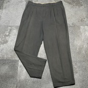 special BARBONI rayon blend wide slacks khaki