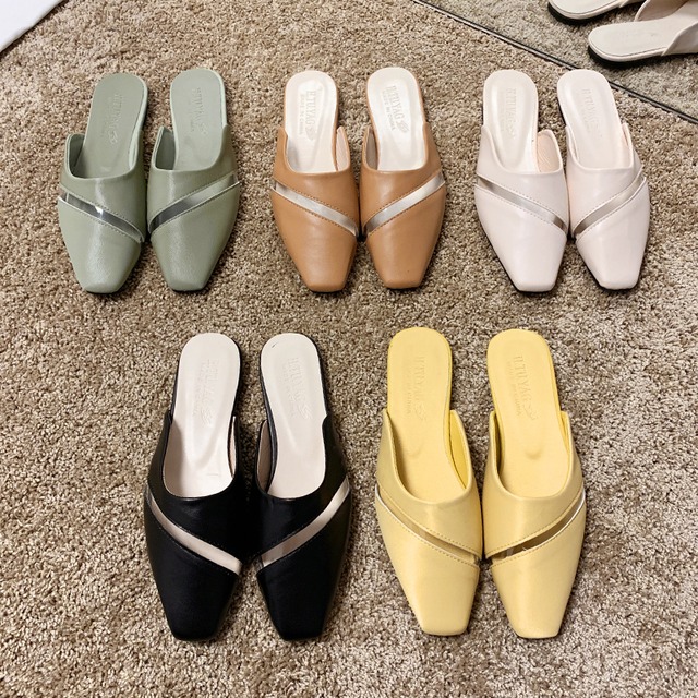 包頭ハーフスリッパ女性2020春の新しいファッションの女性のドラッグワイルドネットレッドインスタイドローヒールの靴 部族の婦人靴7853795