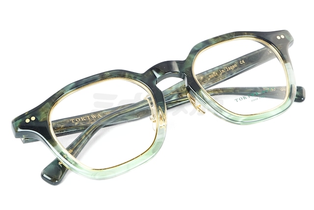 TOKIWA メガネ T-1980 Col.GND ヘキサゴン 多角形 インナーメタル トキワ 鯖江 日本製 正規品-4枚目