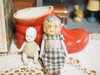 「靴に住んでるおばあさん」陶器靴・ビスクドール5体セット　ボックス入り（修復あり）追加画像あり 画像8