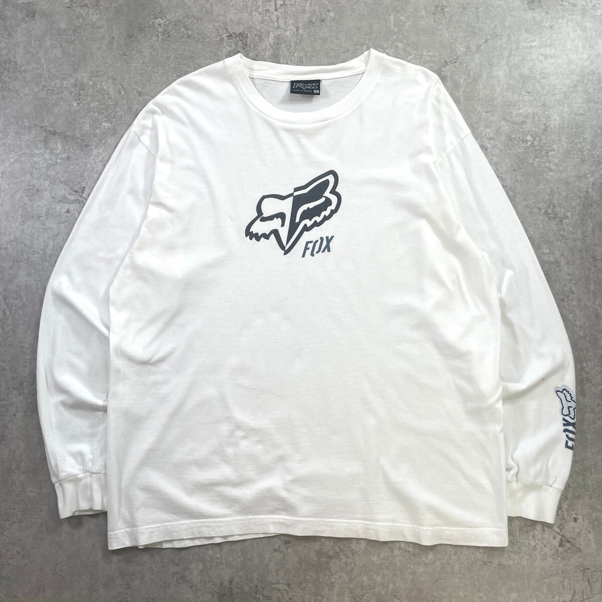 00年代 FOX RACING フォックスレーシング ロゴプリント ロングTシャツ