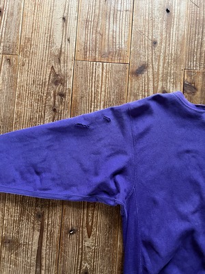 90's 刺繍タグ チャンピオンRW 無地 グレープ 表記(XL) USA製