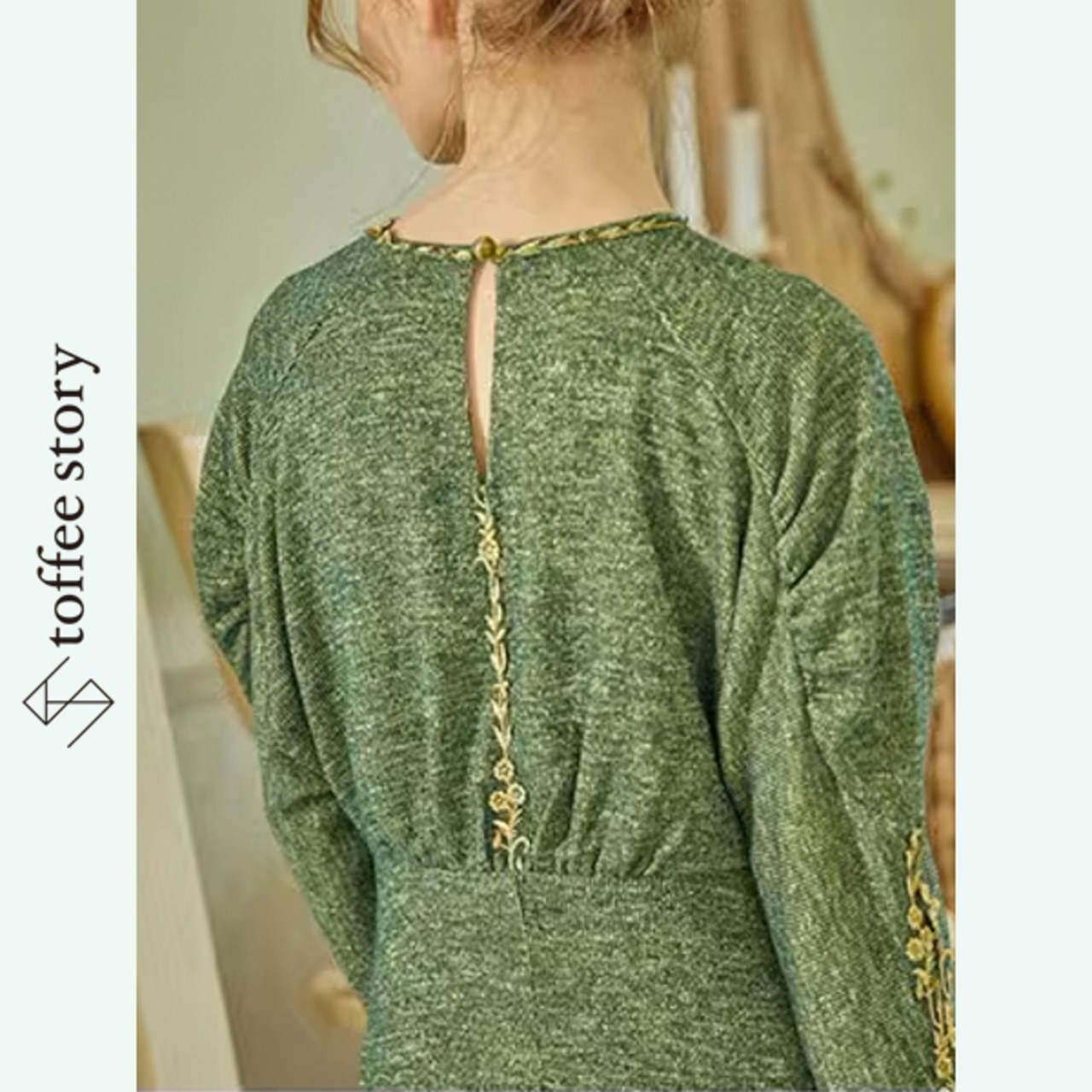 森の絵画を纏う:ヴィクトリアンエレガンスワンピース Y0172