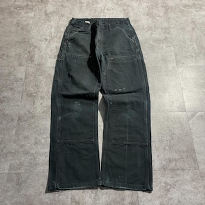 10s ブラック ダブルニー Carhartt B136 BLK W33