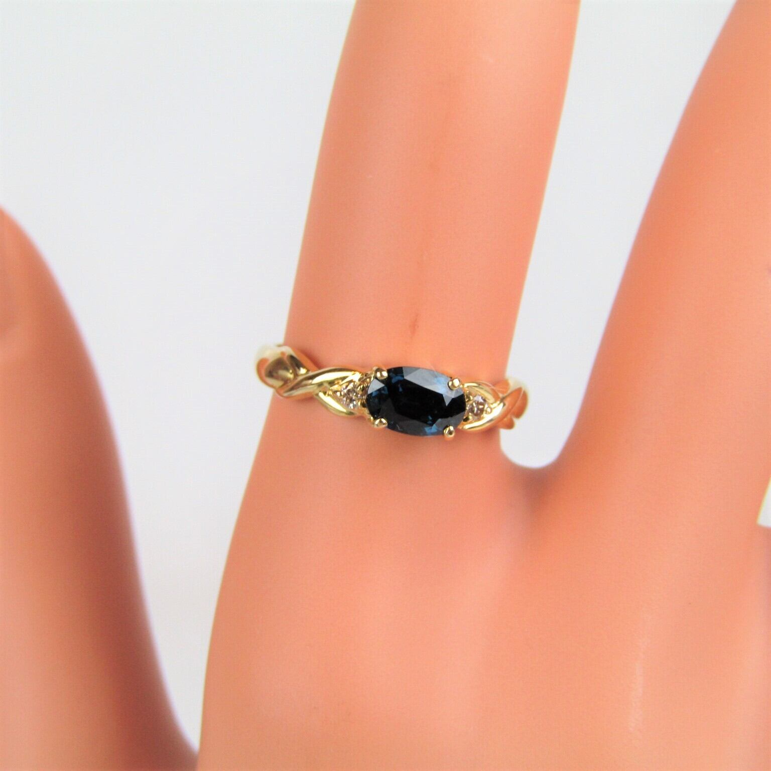 N1879 最高級 天然 サファイア ダイヤモンド 金 K18 リング 指輪  