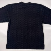 PAGELO パジェロ キャラクター刺繍 デザイン パイル風生地 半袖 Tシャツ L/ブラック系 メンズ ゴルフ