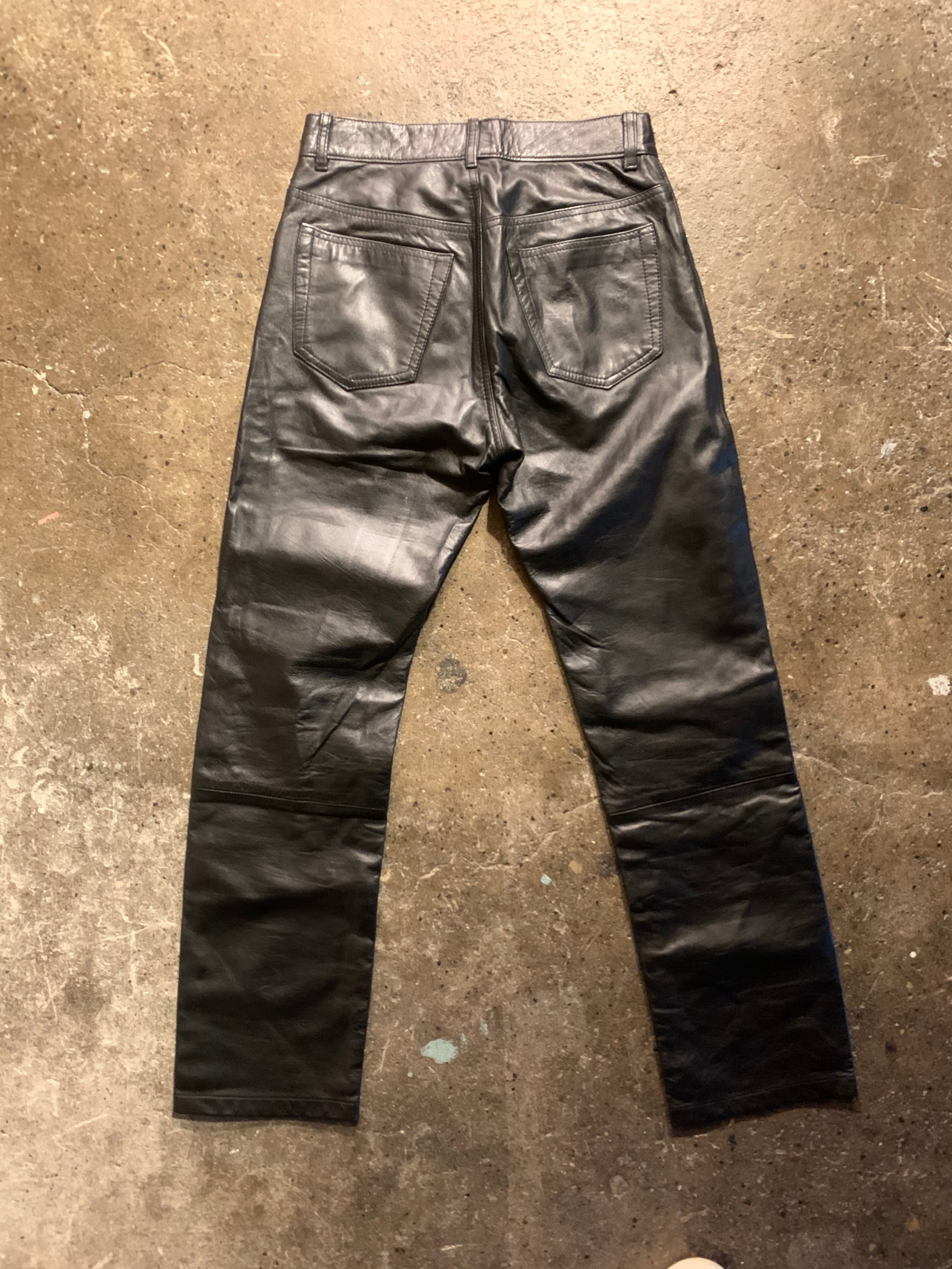 HELMUT LANG 本人期 99AW レザーパンツ