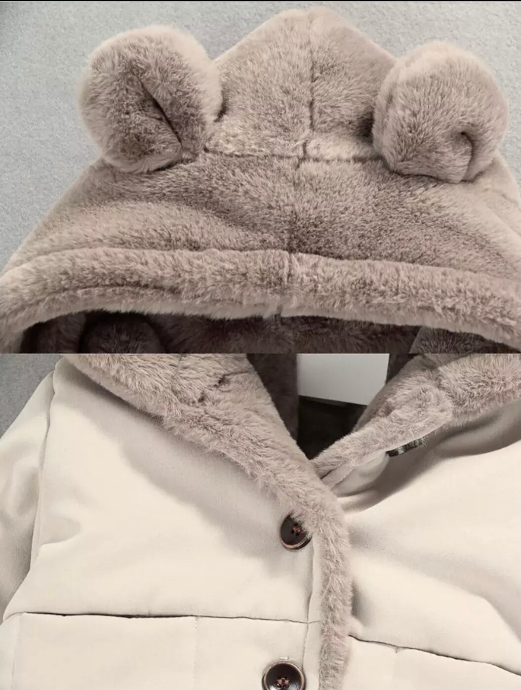 ふわもこベアフードコート》》》》》》》》》》》》くまさん フリース コート ふかふか ベビー キッズ 男の子 女の子 韓国子供服 インポート