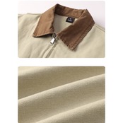 ボタンフロント ヒップ丈ジャケット af0416