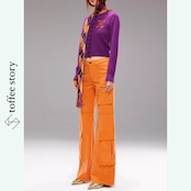 紫紺に咲くひとひらの記号カーディガン 《B0054》