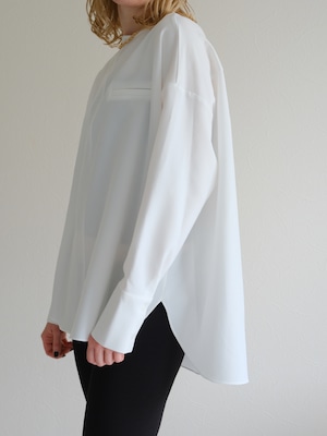 asymmetry blouse (white)