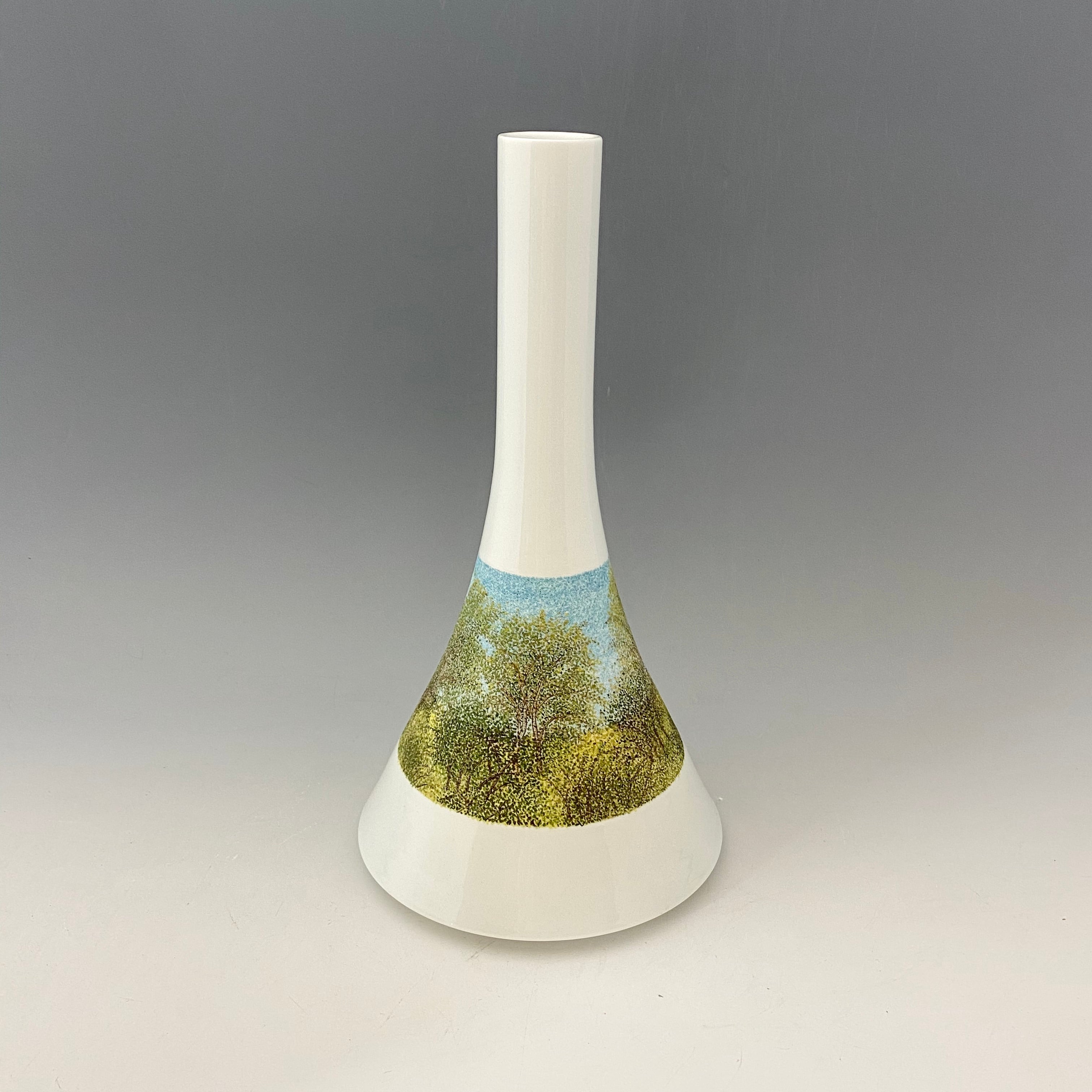 【中尾恭純】点刻象嵌花器(新緑)