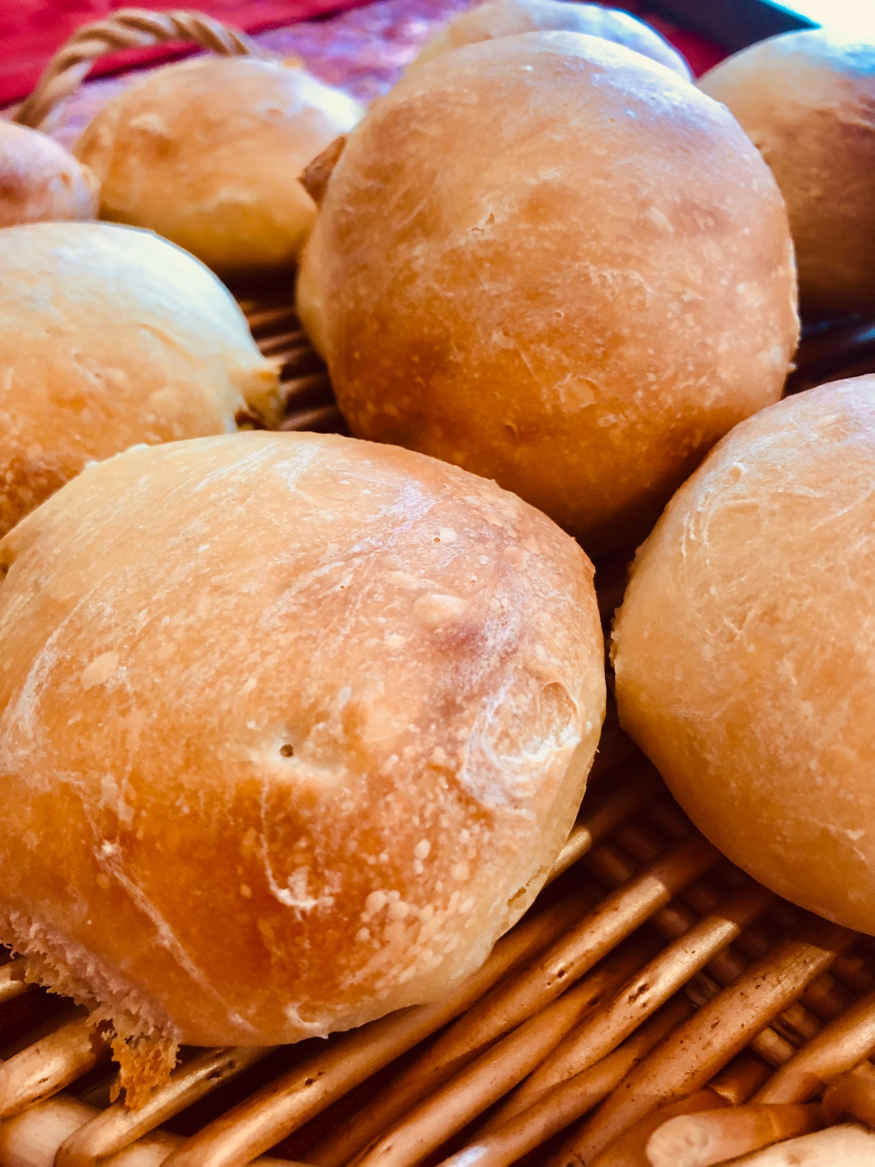 無農薬小麦粉と農薬不使用フルーツの天然酵母パン ベーグル&丸パン