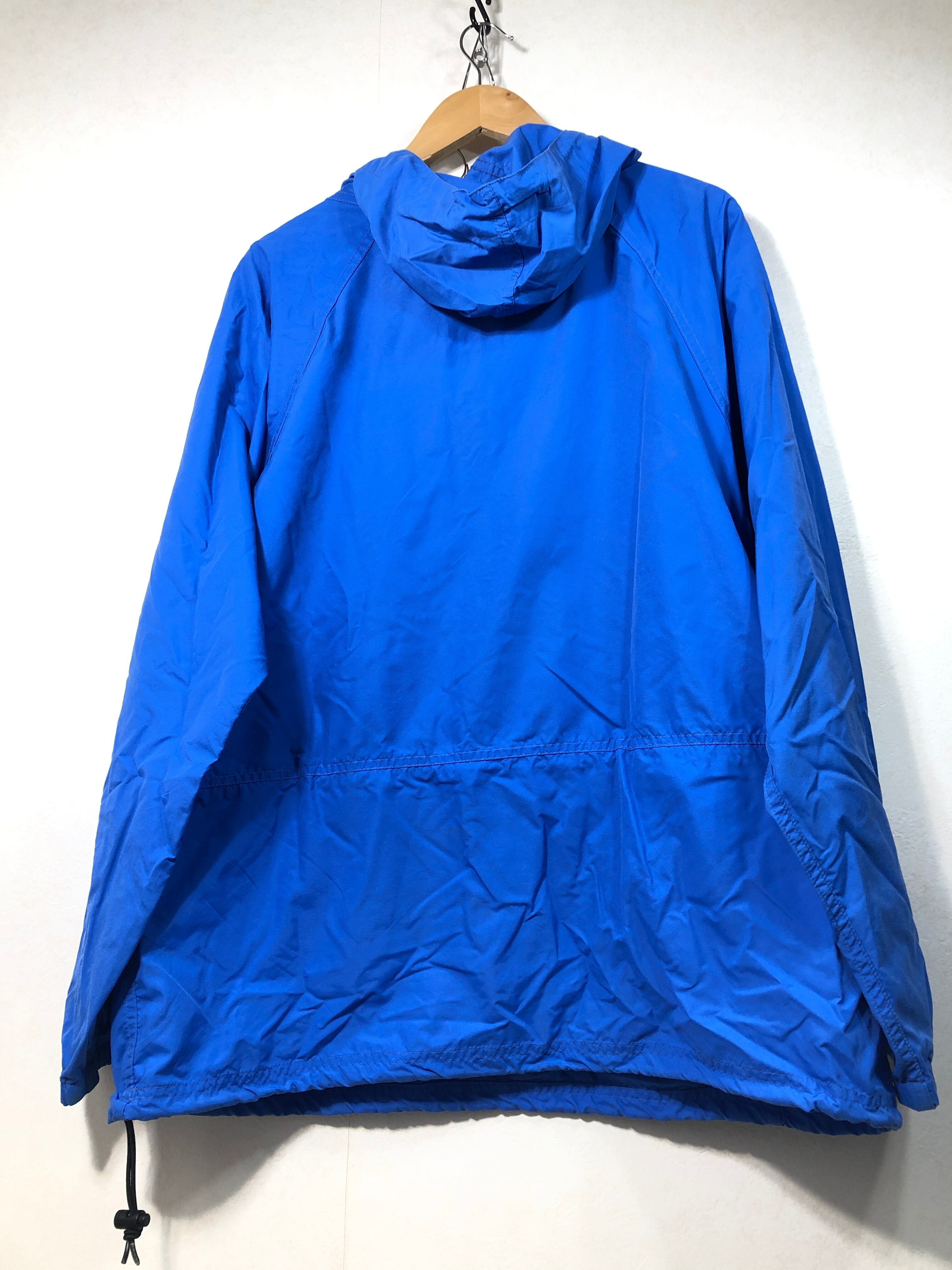510480○ L.L.Bean ナイロン アノラック L MADE IN USA ハーフジップ 