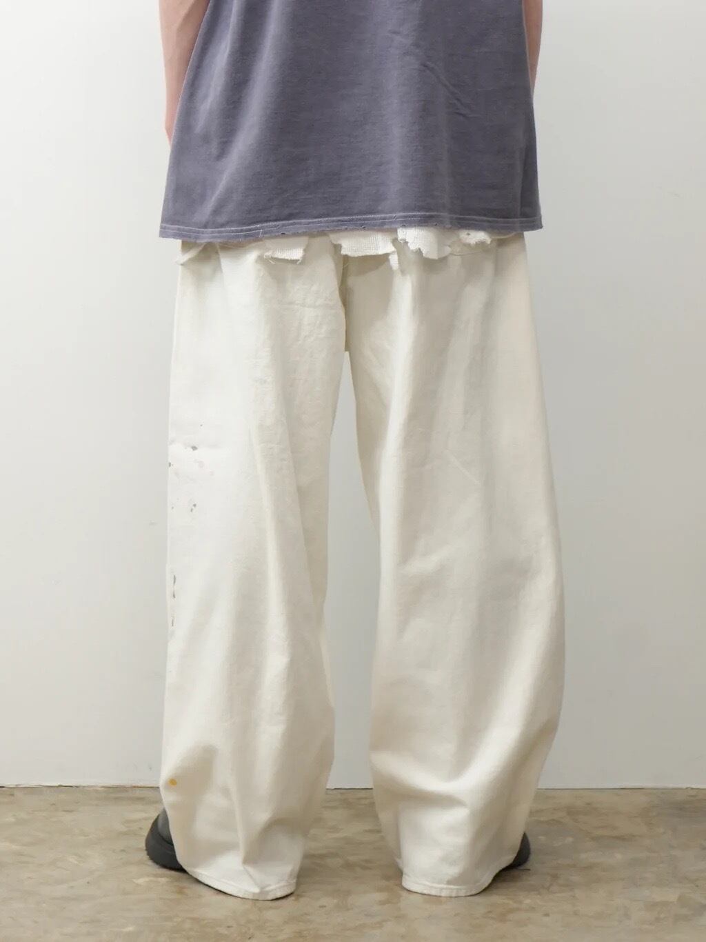 25SS】ANCELLM LIGHT OZ WIDE STRAIGHT DENIM PANTS(WHITE) ANC-PT71