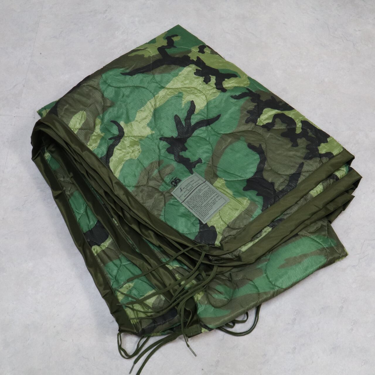 DEADSTOCK】U.S.ARMY PONCHO LINER WOODLAND CAMOUFLAGE 米軍 ポンチョ 