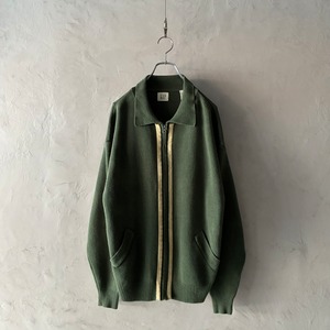 -GAP- 90's zip up cotton knit jacket
