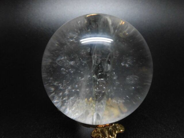 【送料無料】【高品質】59mmブラジル産天然レインボー水晶玉 no.2