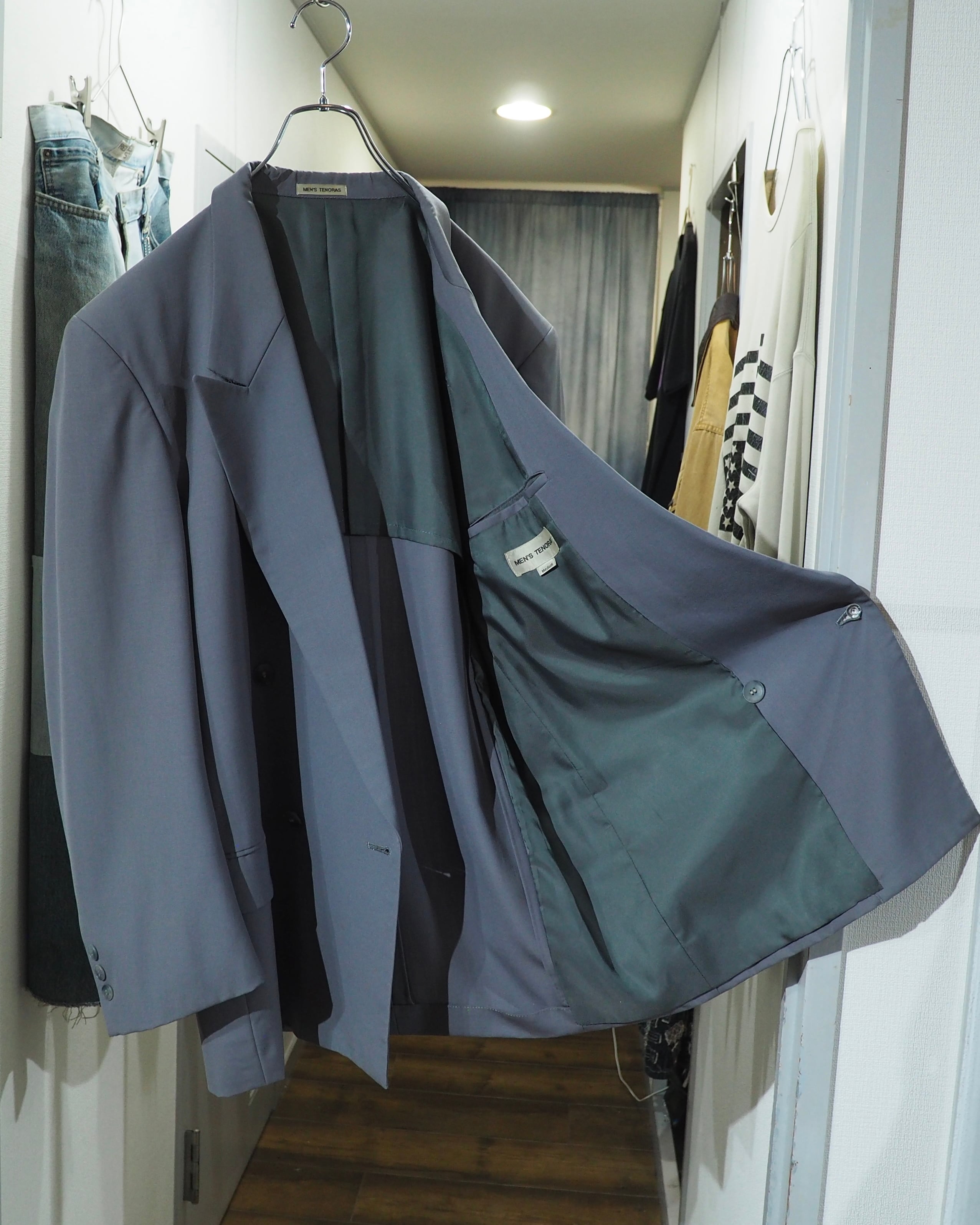 1980 ‐ 90s " MEN'S TENORAS ‐ Pure Wool " Vintage Double Breasted Tailored Jacket
