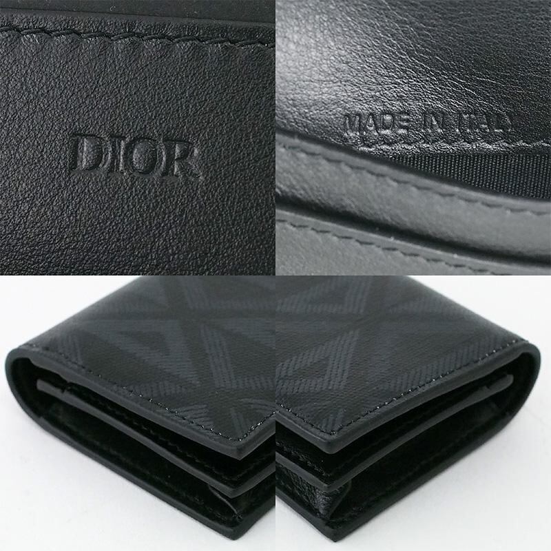 クリスチャン・ディオール Christian Dior CD ダイヤモンド キャンパス カードケース 未使用品 2ESCH136 クリスチャン・ディオール Christian Dior CD ダイヤモンド キャンパス