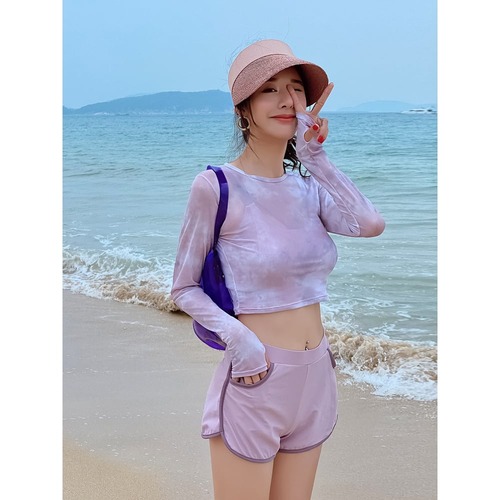 送料無料 韓国 水着 タンキニ 体型カバー 水着 タンキニ 3点セット 40代 水着 レディース 体型カバー 3点セット ママ タンキニ 水着 大きいサイズ ビ