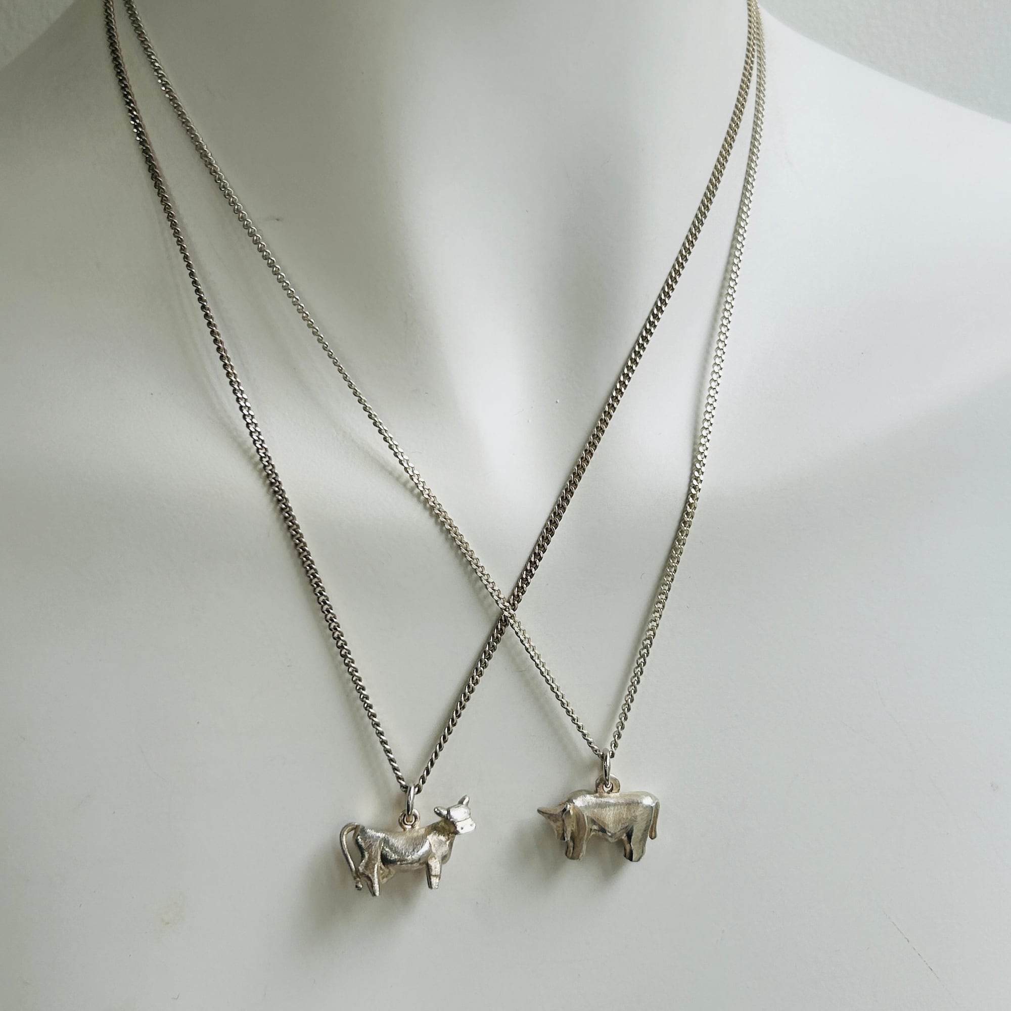1980 Rey Urban シルバー925 Cowチャームネックレス（49.5cm） | Milo