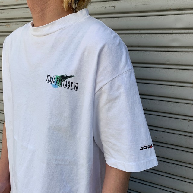 90s ファイナルファンタジーⅦ クラウド　キャラクターTシャツ　プレステ　XL