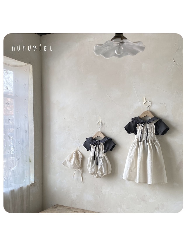 〘予約〙nunubiel / milga romper & bonnet