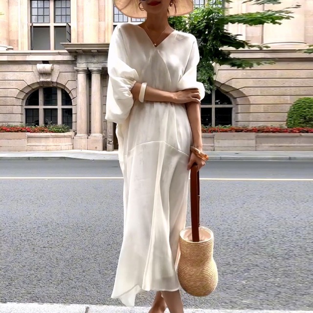 ルーズシルエットワンピース　m0056