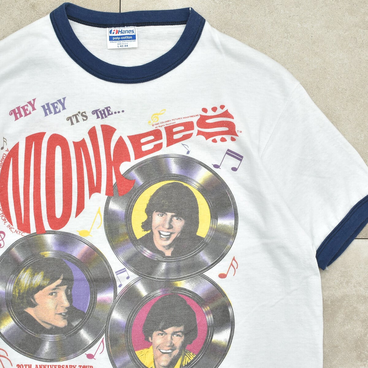 s Hanes MONKEES ringer T shirt Made in USA   古着屋 grin days