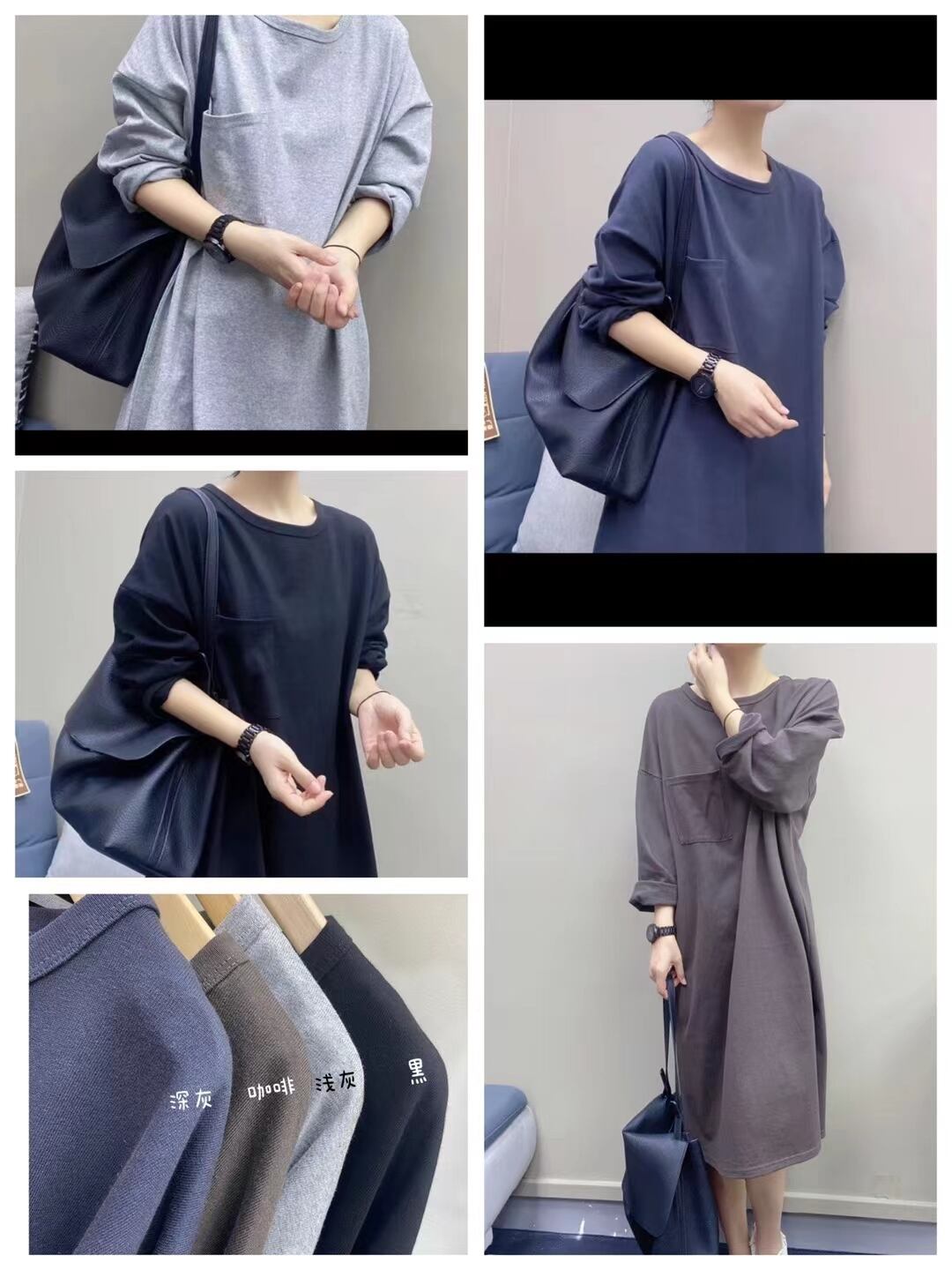 コットンワンピ　AJ22136-2142