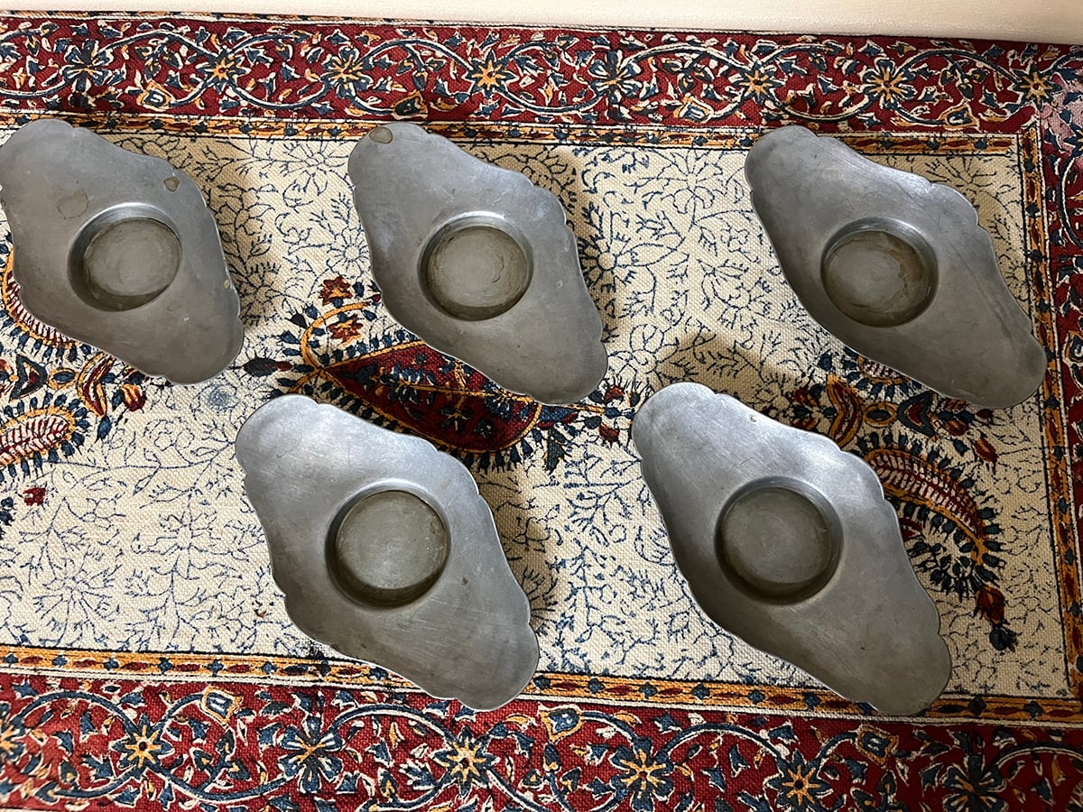 骨董品 アンティーク品 茶托 利 勝家 古物 時代物 コレクション