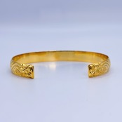 [HOT] Hibiscus Straight Gold Bangle