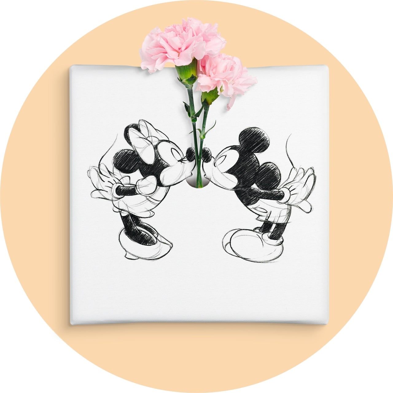 ディズニー アートパネル ミッキー ミニー 一輪挿し IKE-DSNY-2106-04