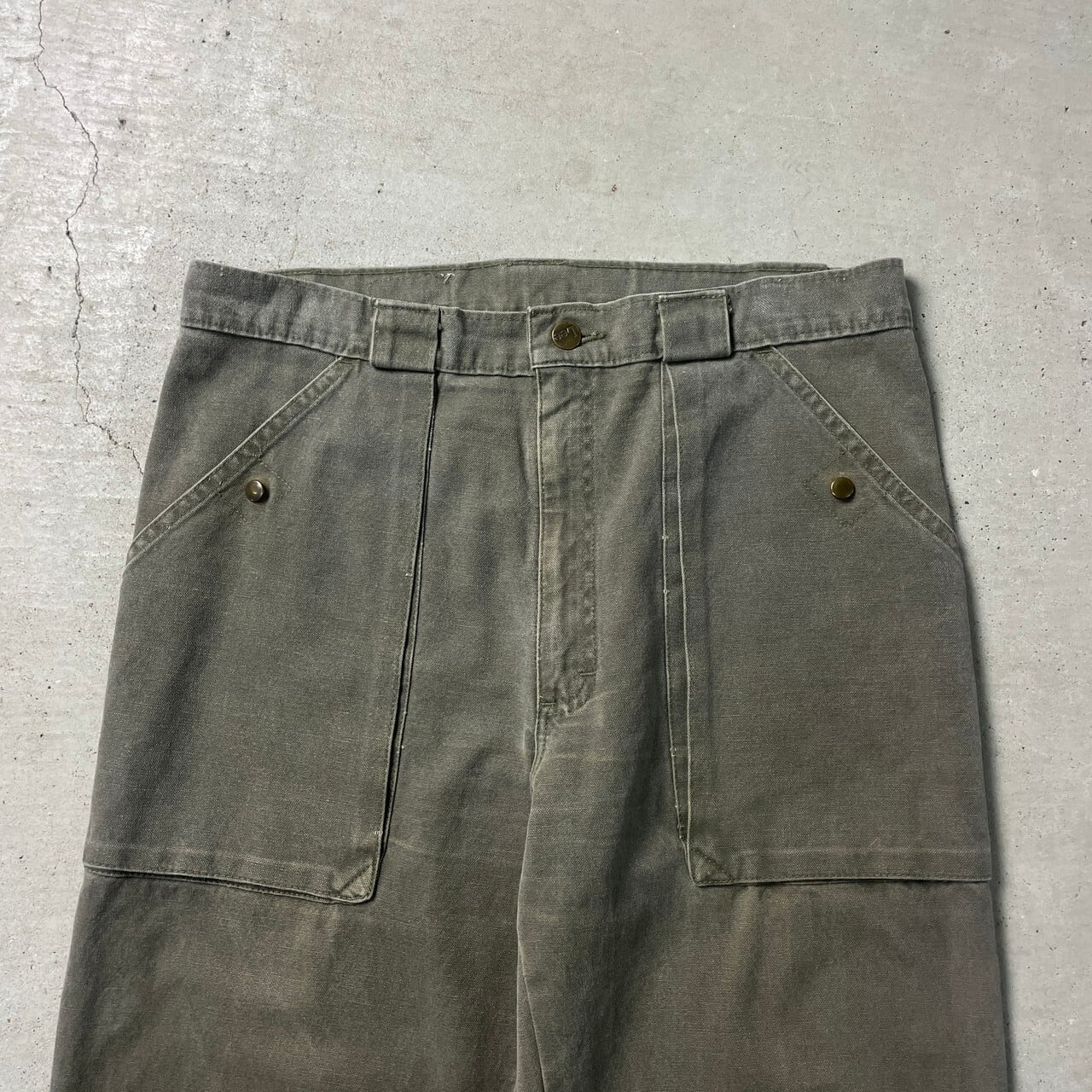 (古着)90s stadium ワイドベイカーパンツ ワーク cityboy 90年代 St.Malo par Lee リー ダック地 ベイカーパンツ ワークパンツ