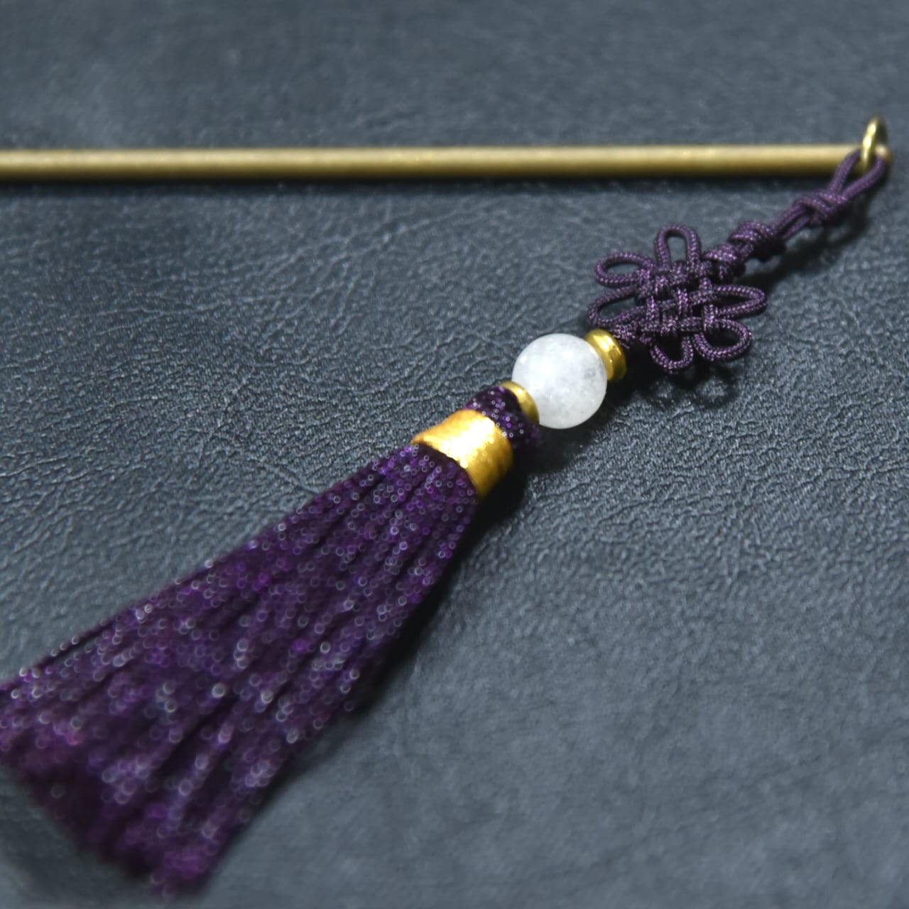 紫蝶＊｜中華風3wayかんざし／和洋折衷 チャイナ風 蝶 パープル 簪