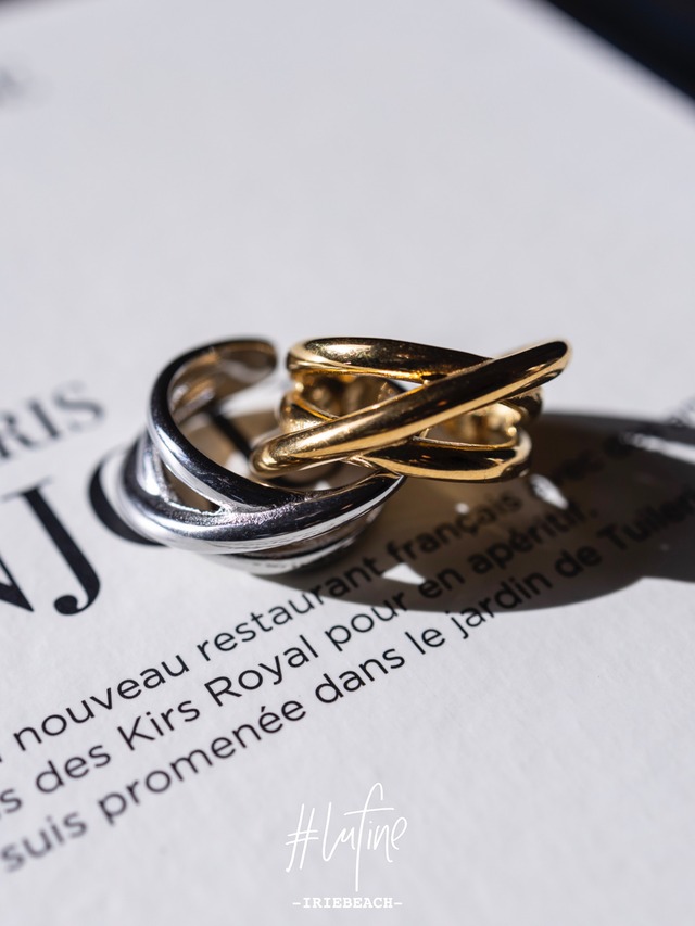 【#lufine】double cross ring