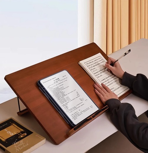 木製 書見台 読書台 ブックスタンド 角度調整 折りたたみ 天然木 デスク 勉強 PC台 タブレットスタンド ノートPC台 持ち運び 書き台 読書スタンド 卓上 多機能