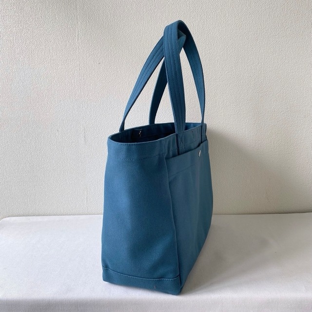 【全9色】「軽いボックストート」通勤サイズ／倉敷帆布 8号帆布【受注制作】