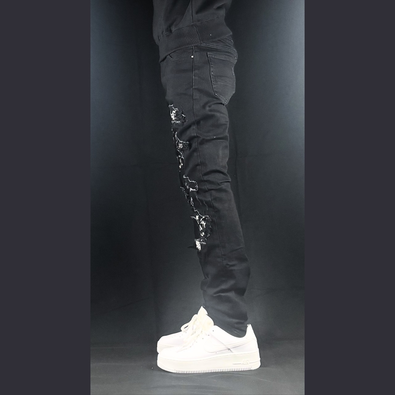 high street damage paisley denim【ES001】 - 7