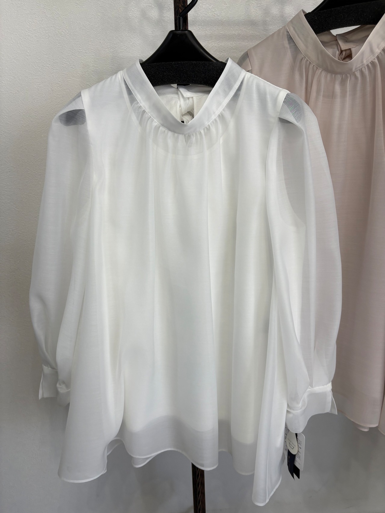 【MIMI】 バックリボンシフォンブラウス　1444