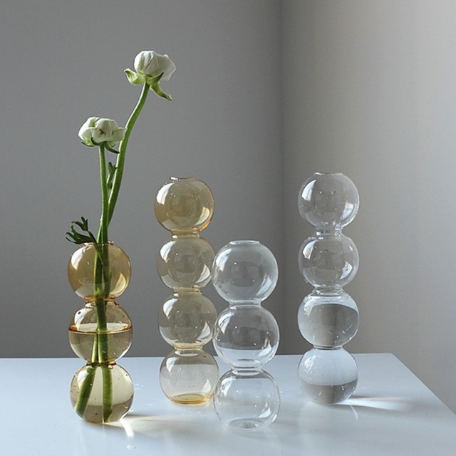 即納 ガラス ミニ バブル フラワーベース 花瓶 一輪挿し 北欧 雑貨 オシャレ インテリア クリア4連タイプ Mpinterior 即納 ガラス ミニ バブル フラワーベース 花瓶 一輪挿し 北欧 雑貨 オシャレ インテリア クリア4連タイプ Mpinterior
