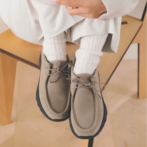 【 anuke 】Eco Suede Moccasin