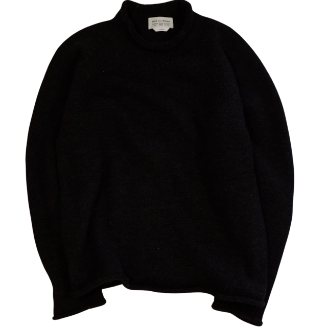 ENDS and MEANS／Roll Neck Nep Knit【 Dark Brown 】
